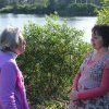 Margaret Slowgrove and daughter Karen Maber where Frypan Island was in Botany Swamps